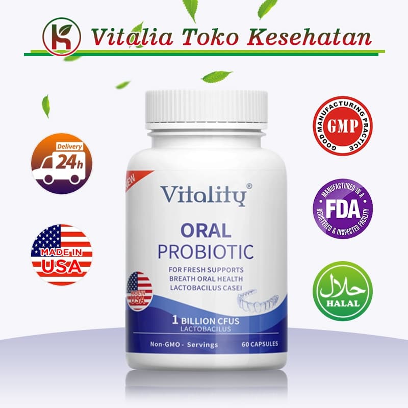VITALITY Suplemen Probiotik Oral Untuk Bau Mulut