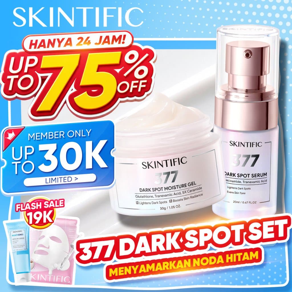 SKINTIFIC 2PCS 377 Dark Spot Set Moisturizer 30g + Serum 20ml