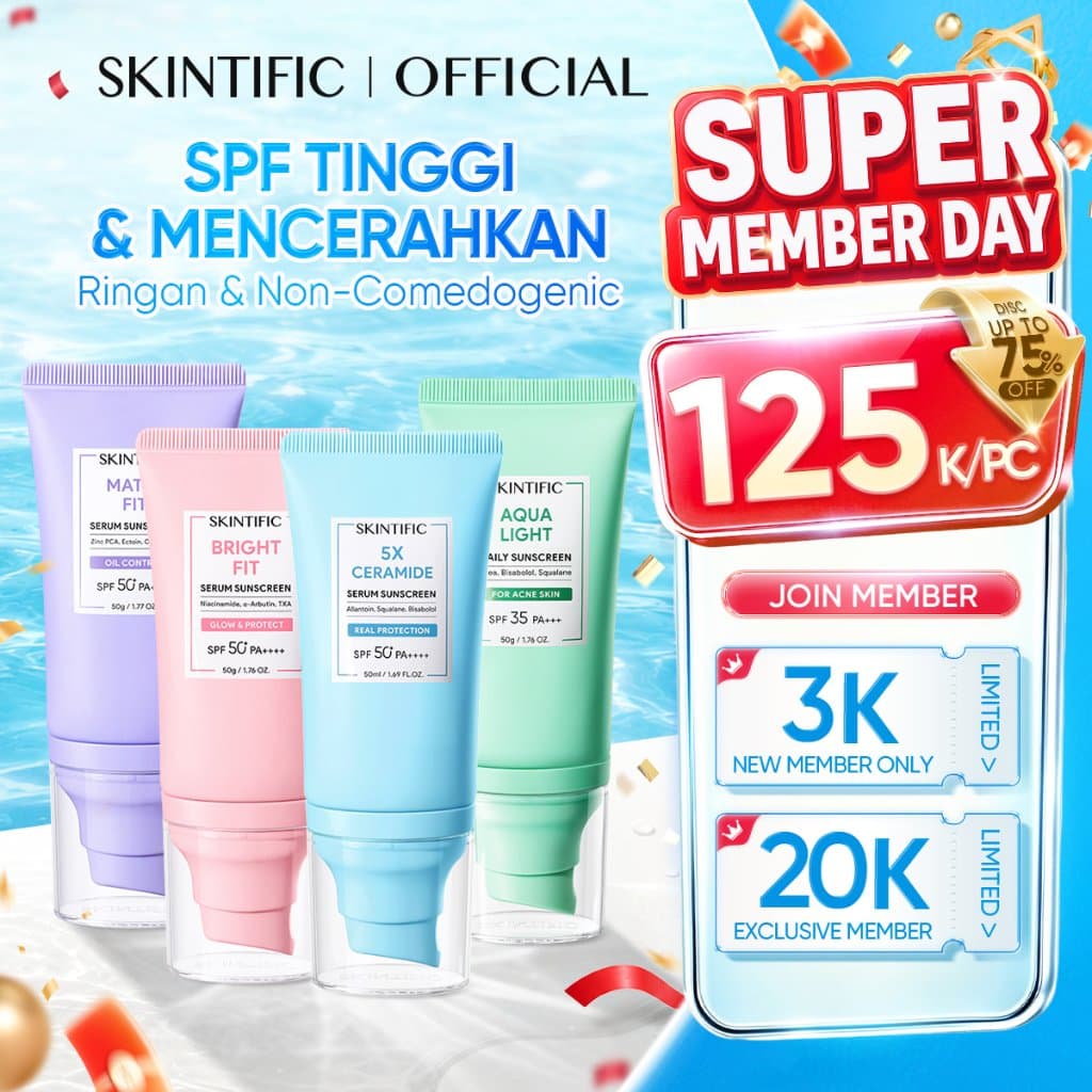 SKINTIFIC UV Shield SPF50+ Sunscreen Wajah PA++++