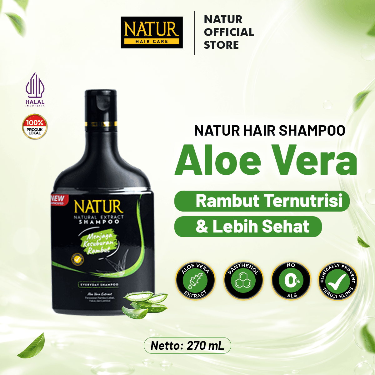 Natur Shampoo Aloe Vera 270ml