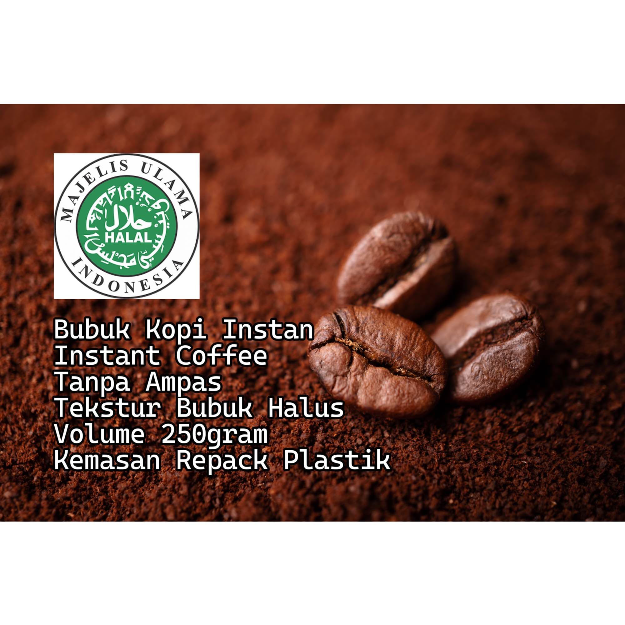 Bubuk Kopi Instan 250gram Tanpa Ampas