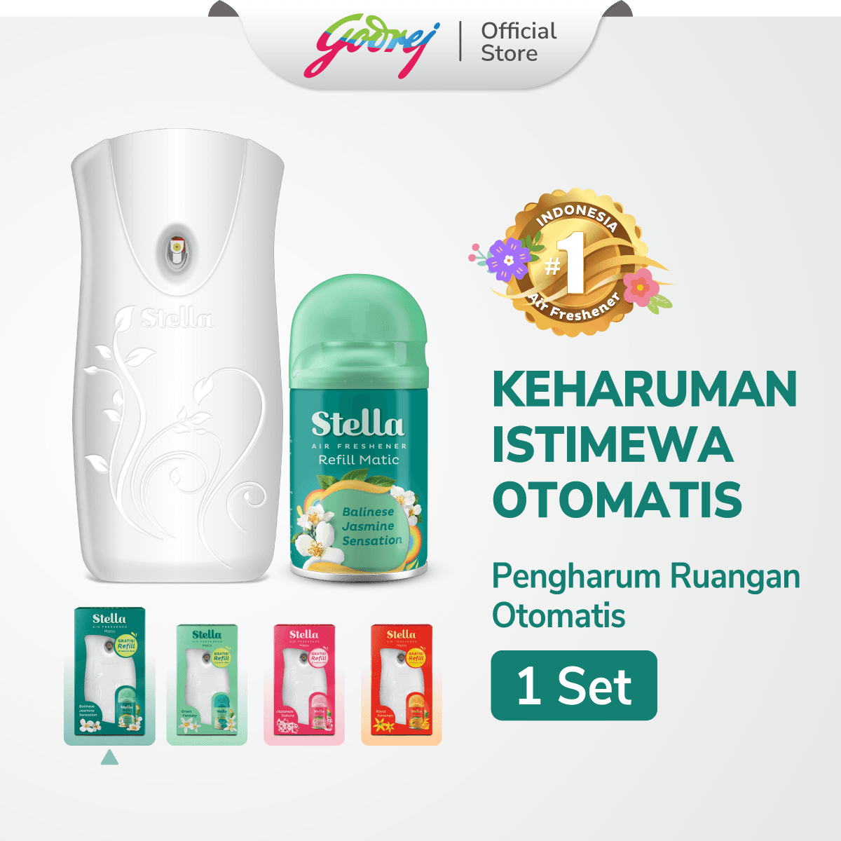 [ALAT + REFILL] Stella Matic Box Set - Pengharum Pewangi Ruangan Otomatis