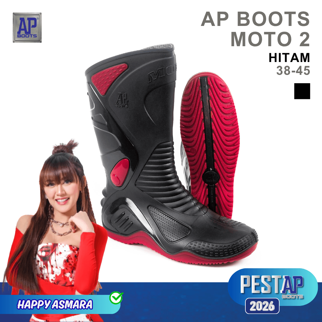 AP Boots MOTO 2 - Sepatu Boot PVC