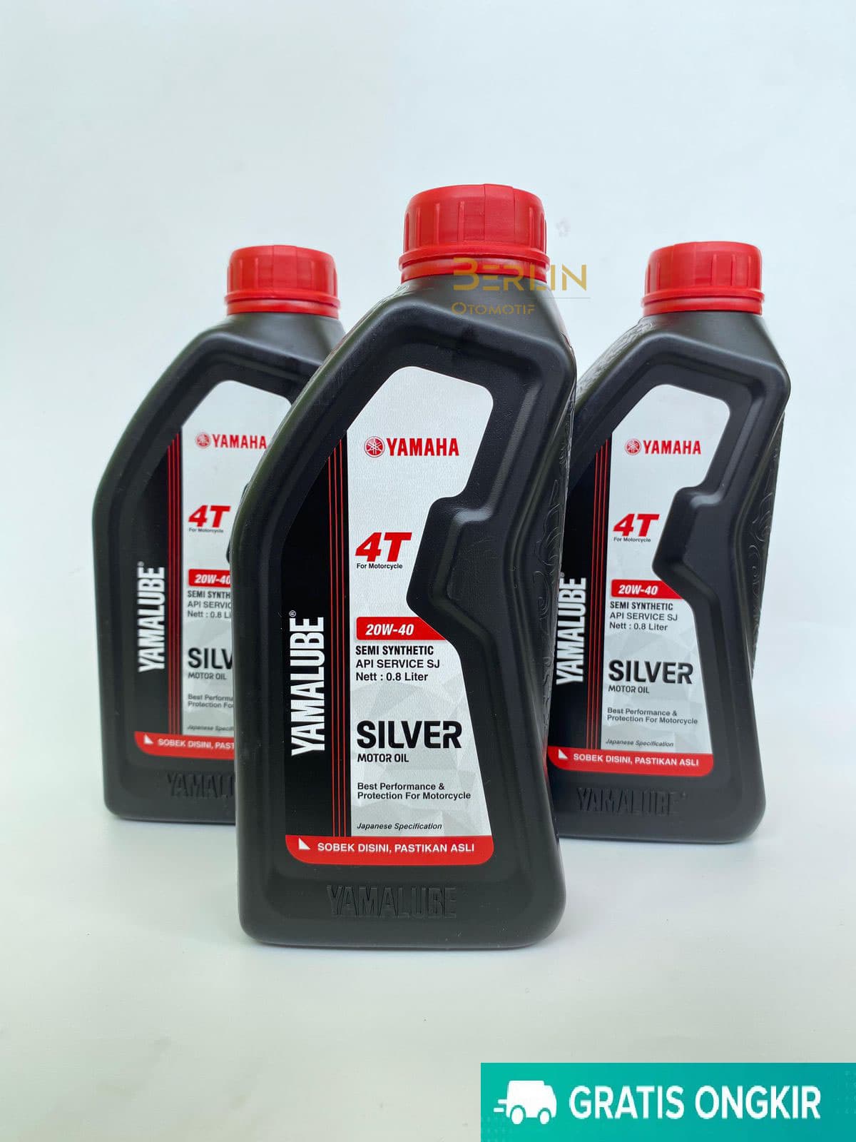 (HARGA 3PCS) - OLI YAMALUBE SILVER 20W-40 800ML KHUSUS MOTOR BEBEK/GIGI YAMAHA UNIVERSAL ORI